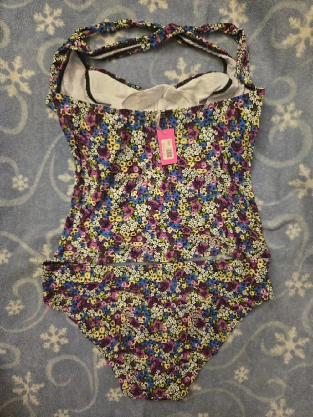 NWT Midnight Grace by Figleaves Floral Underwire Tankini Set Size 34FF - Picture 2 of 3